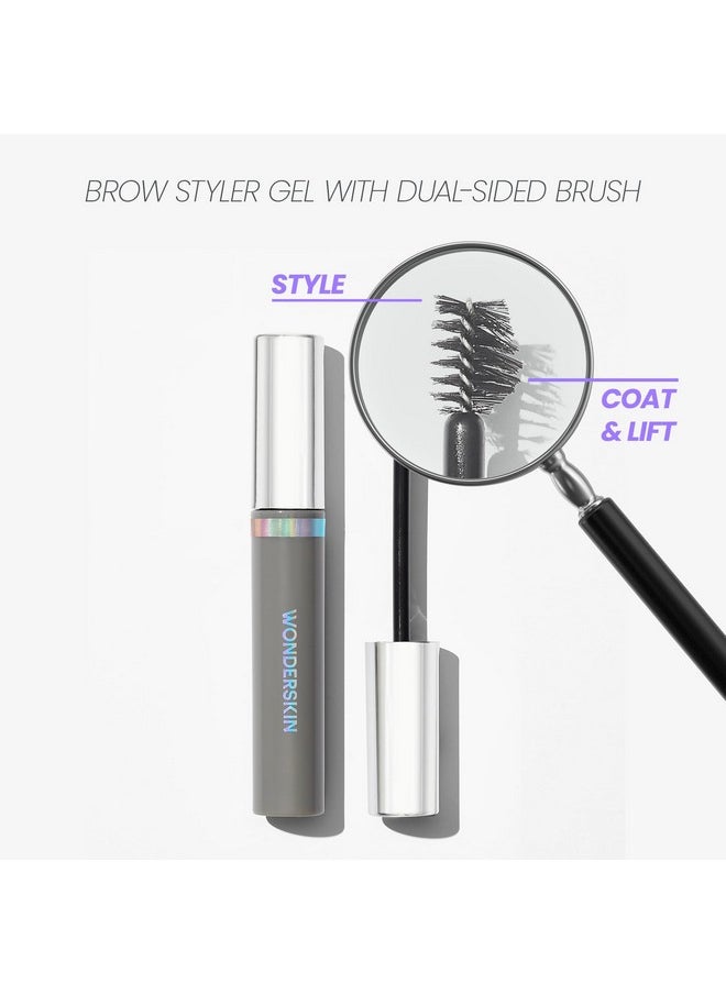 Wonderskin Wonder Blading Brow Styler Gel, Long Lasting Clear Eyebrow Gel, Lightweight Brow Styler Gel, Volumizing Brow Gel