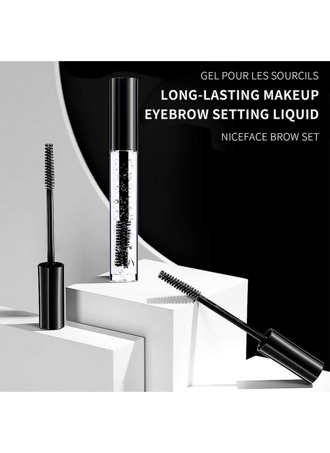 DAGEDA Clear Eyebrow Setting Gel, 4 Pack Brow Fix Gel, Waterproof And Sweat-Proof Eyebrow Repair Liquid Brows Styling Beauty Salon Home Use Makeup, 3.53oz