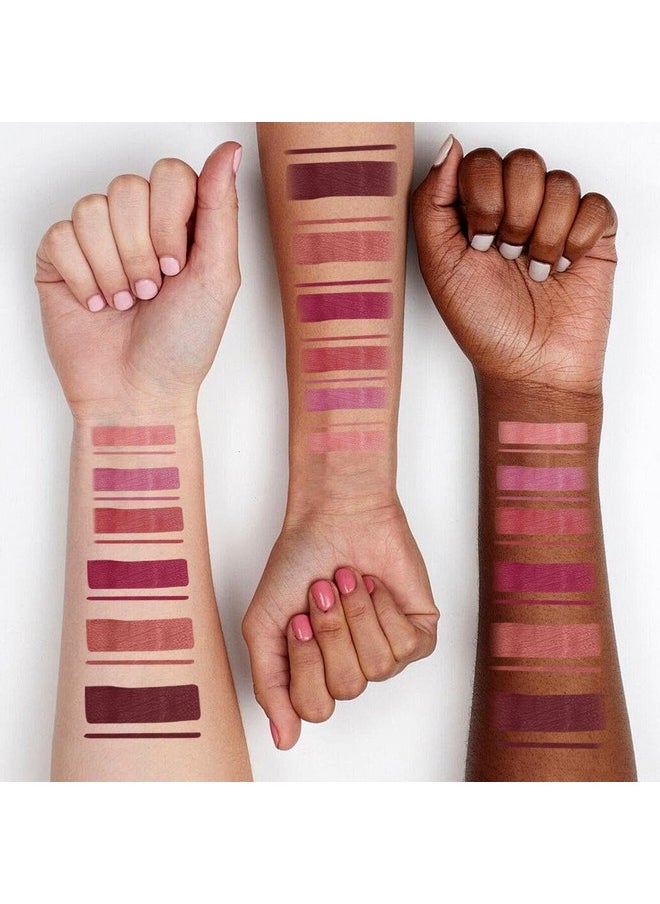 LANGMANNI 6 Matte Lipstick with 6 Lipliners Durable Makeup Set,Long-Lasting Non-Stick Cup Not Fade Waterproof Pigmented Velvet Lipgloss Kit Beauty Cosmetics Makeup Gift for Girls (#A)