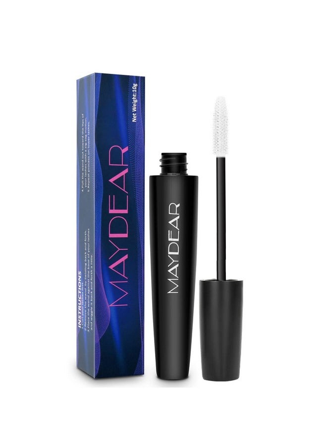 Maydear White Mascara - Volumizing, Curling & Lengthening Mascara for Intense Definition & Long-Lasting Smudge-Proof Wear - Perfect for Party & Stage Makeup