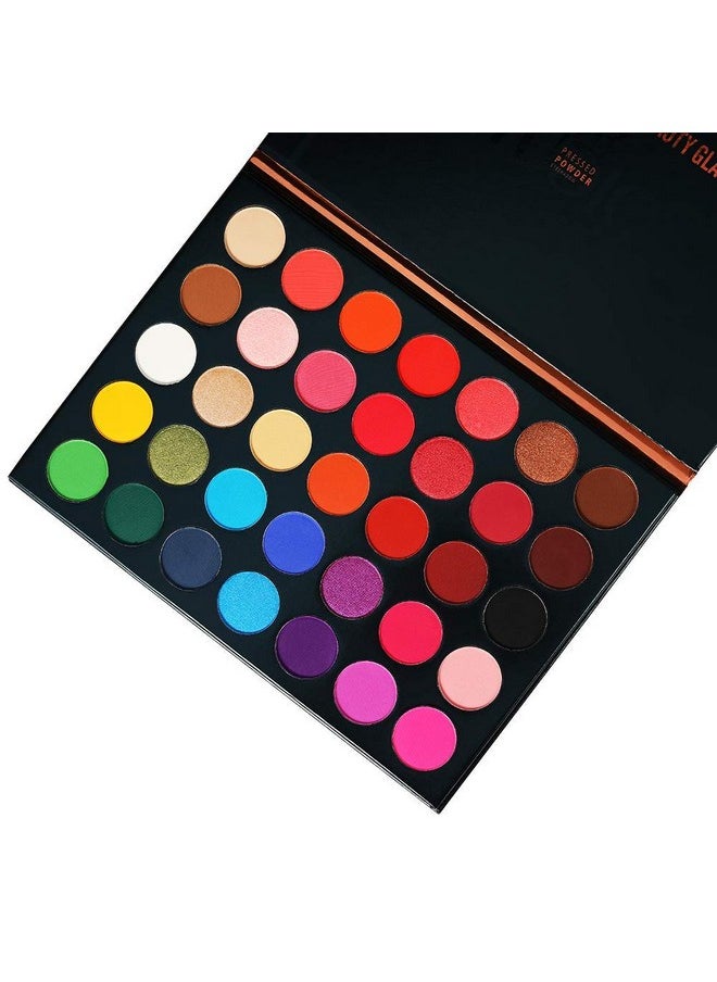 35 Color Studio Eyeshadow Palette for Halloween Makeup, Pop Makeup Inner Artist Matte Shimmer Luminous Velvet Texture Pressed Colors Powder Creamy Eye Shadow Blendable Natural Makeup Palette