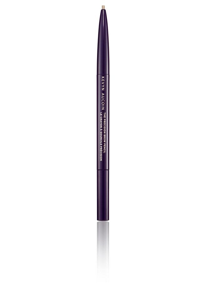 Kevyn Aucoin The Precision Brow Pencil, Ash Blonde: Ultra slim, thin and strong. Retractable plus spoolie brush. Pro makeup artist go to. Sculpt, define and shape eyebrows. Stay put, smudge-proof.
