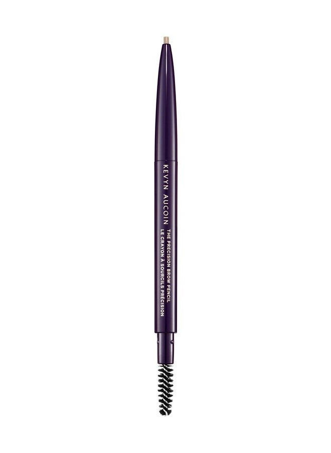 Kevyn Aucoin The Precision Brow Pencil, Ash Blonde: Ultra slim, thin and strong. Retractable plus spoolie brush. Pro makeup artist go to. Sculpt, define and shape eyebrows. Stay put, smudge-proof.