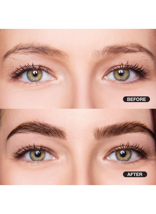 Dual Eye Brow Pencil Natural Brown - 2-in-1 Eye Brow Pencil and Eyebrow gel Masacara, Natural Looking Brows, Stay on All Day, Perfect for Feathering in Hair Like Stroke, Flawless Brows, Cruelty Free