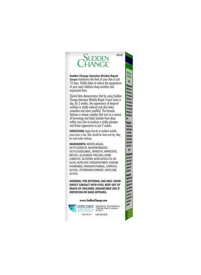 Sudden Change Intensive Wrinkle Repair Cream, 0.5oz
