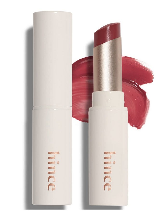 HINCE Mood Enhancer Lip Glow, Moisturizing Lip Balm with Shea Butter & Sweet Almond, Non-Sticky and Long-lasting Tinted Lip Tint with Buttery Balm Texture for Neutral Color 0.2oz. (1, DEAR ROSE, 02)