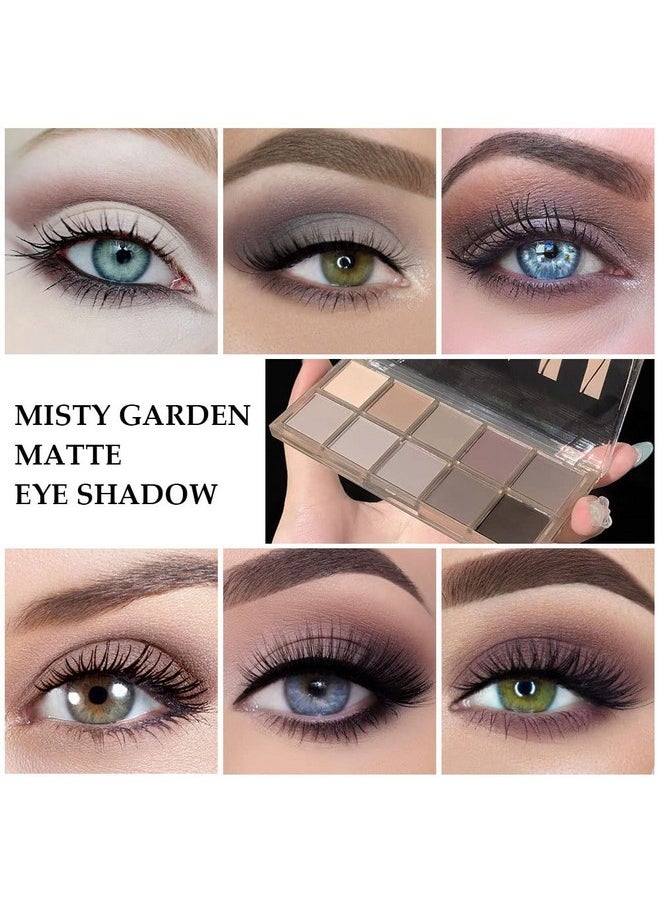 AMY'S DIARY 10 Colors Eyeshadow Eye Shadow Palette Makeup,Matte Naked Eye Shadow, Ultra-Blendable, Naturing-Looking, Long Lasting, Neutral Nudes Eye Shadow Palette for Women