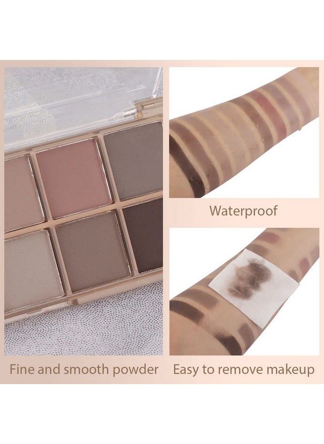 AMY'S DIARY 10 Colors Eyeshadow Eye Shadow Palette Makeup,Matte Naked Eye Shadow, Ultra-Blendable, Naturing-Looking, Long Lasting, Neutral Nudes Eye Shadow Palette for Women