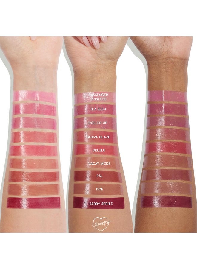 ColourPop So Juicy Plumping Lip Gloss Balm - Hydrating Lip Gloss & Balm Hybrid with Peptides - Non-Sticky Formula - Visibly Plumps Lips & Delivers Buildable Color - Vacay Mode (0.07 oz)