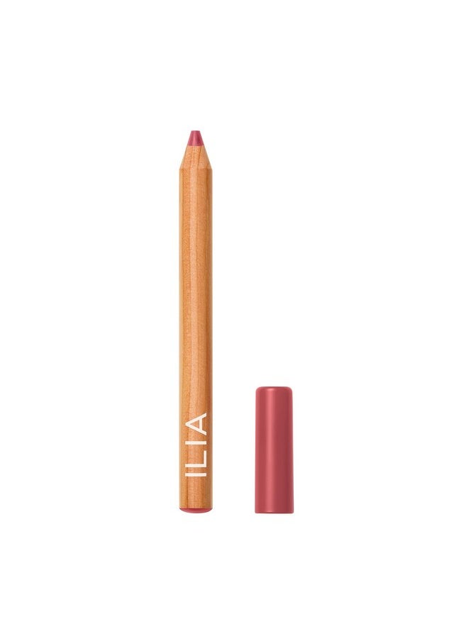 ILIA - Lip Sketch Hydrating Crayon | Non-Toxic, Cruelty-Free, Hyaluronic Acid, Hydrating + Long Lasting, Crease-Resistant, Demi-Matte (Pink Door)