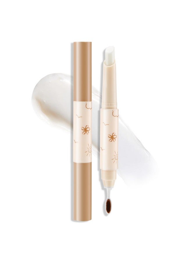 Boobeen Brow Wax Clear, Waterproof Eyebrow Wax Styling Pencil, Shaping with Slanted Tip Application, Long-Lasting Hold