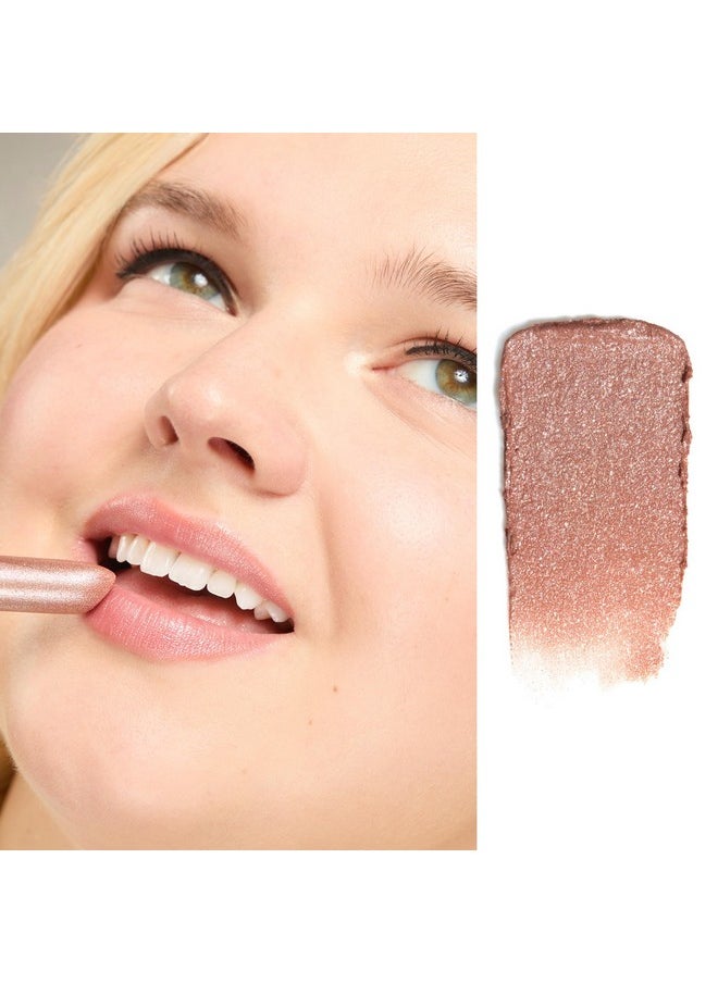 Gerard Cosmetics Glitter Lipstick (Hollywood Blvd) | Nude Pink Lipstick with Sparkling Metallic Glitter | Long Lasting, Smooth Formula | Highly Pigmented Opaque Color | Cruelty Free & Made in USA