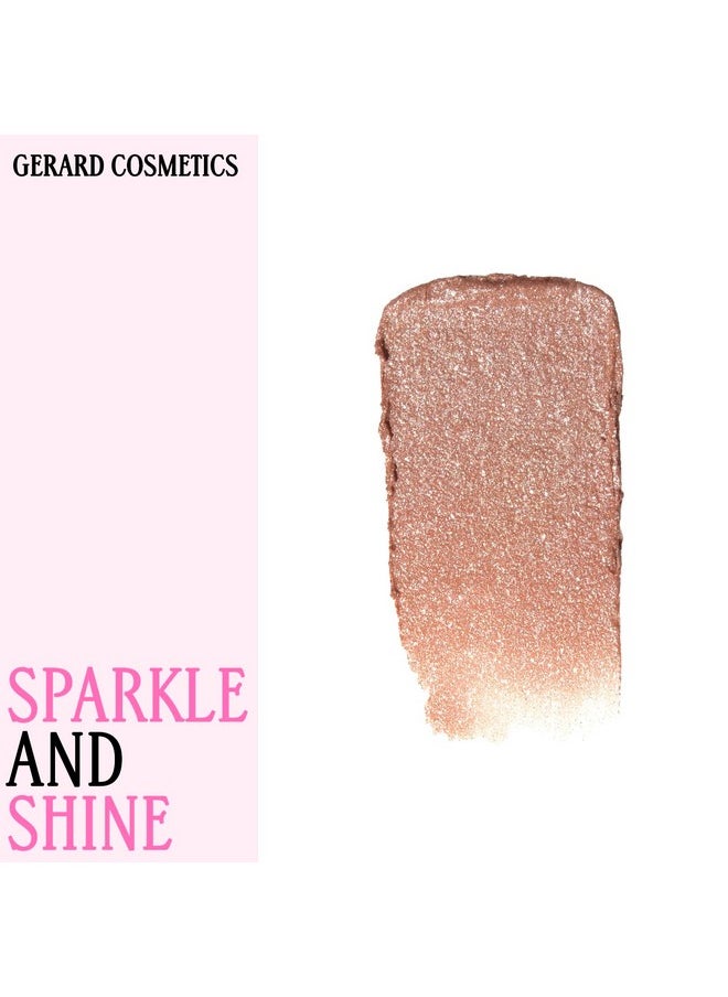 Gerard Cosmetics Glitter Lipstick (Hollywood Blvd) | Nude Pink Lipstick with Sparkling Metallic Glitter | Long Lasting, Smooth Formula | Highly Pigmented Opaque Color | Cruelty Free & Made in USA