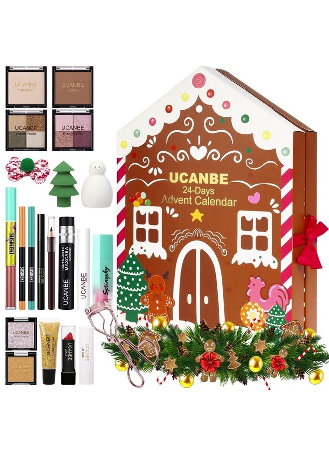 Makeup Advent Calendar 2024, 24 Days Christmas Gift Makeup Sets For Women, UCANBE 2024-2025 Xmas Countdown Calendar Full Makeup Kits Beauty Makeup & Cosmetic For Teens, Girls Gift