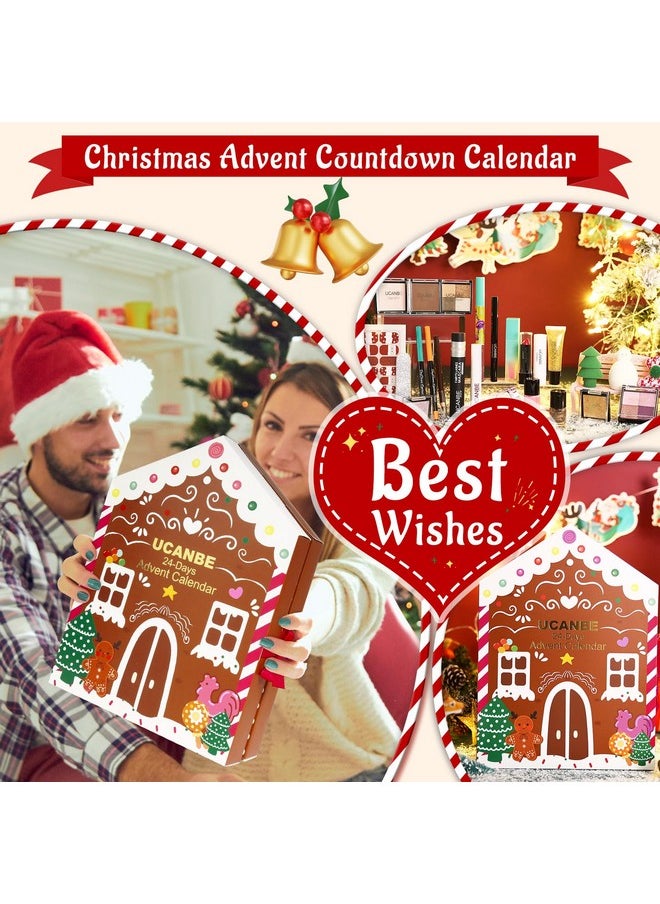 Makeup Advent Calendar 2024, 24 Days Christmas Gift Makeup Sets For Women, UCANBE 2024-2025 Xmas Countdown Calendar Full Makeup Kits Beauty Makeup & Cosmetic For Teens, Girls Gift