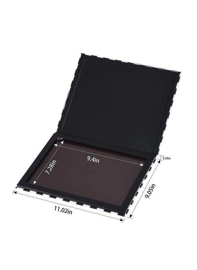 Allwon Extra Large Magnetic Palette Checkered Black Empty Makeup Palette for Eyeshadow Lipstick Blush Powder