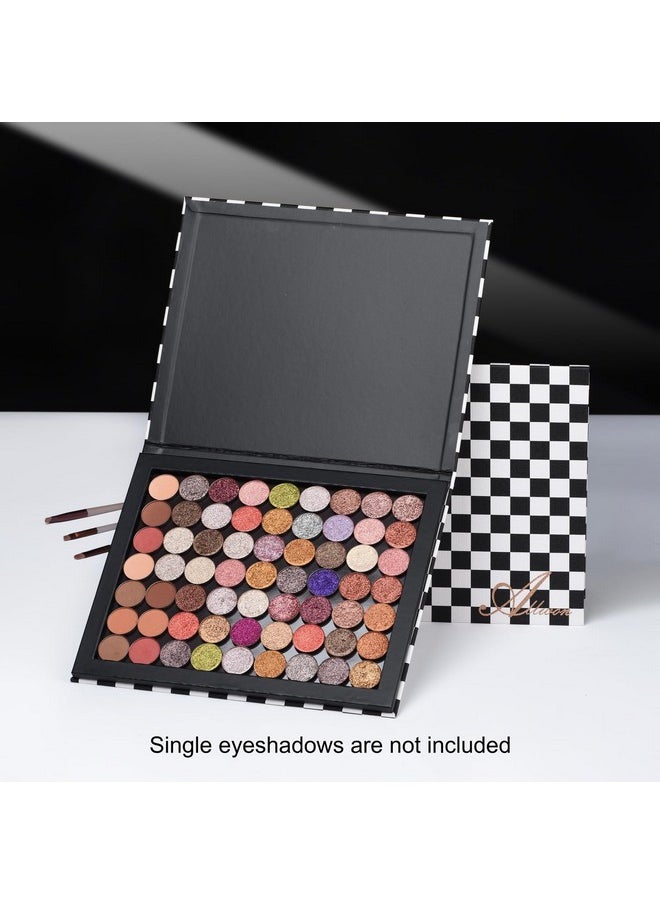 Allwon Extra Large Magnetic Palette Checkered Black Empty Makeup Palette for Eyeshadow Lipstick Blush Powder