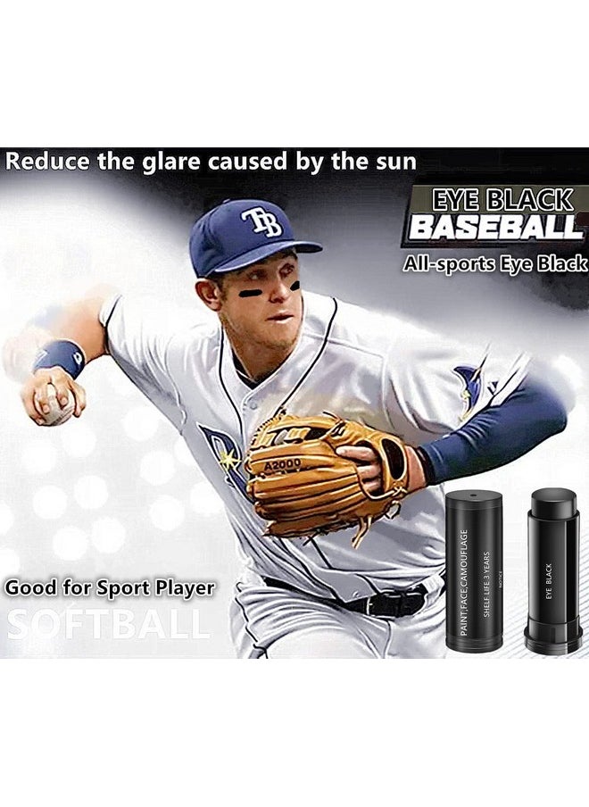 Go Ho Eye Black,Eye Black Stick for Sports,Easy to Color Black Face Paint Eye Black Football/Baseball/Softball,Football Stick Sports Eye Black Stick,Black Eye Makeup,1PC