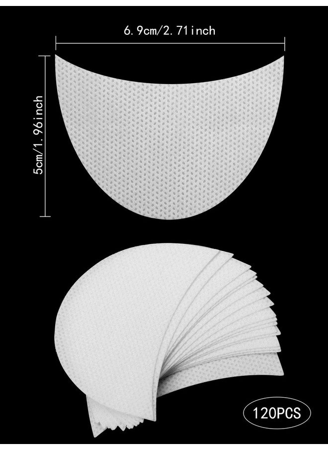 Kalolary 120 Pcs Eye Shadow Shields, Eyeshadow Pads Stencils Lint Free Under Eye Pads Eyeshadow Patches For Eyelash Extensions/Lip Makeup