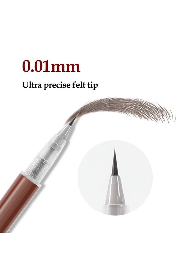 Boobeen Liquid Eyebrow Pen, Micro Brow Pen-0.01mm Precision Tip, Eyebrow Filler Pencil Creates Natural Eyebrow Makeup Long Lasting