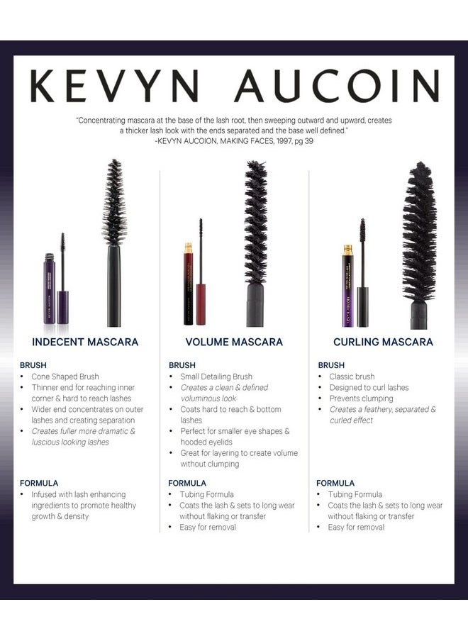 Kevyn Aucoin The Curling Mascara, Black: Classic volume brush. Tubing tech. All day wear. Clump & flake free. Pro makeup artist go to for volume, thick and separate lashes. Easy removal with water. Black 0.18 Ounce (Pack of 1)