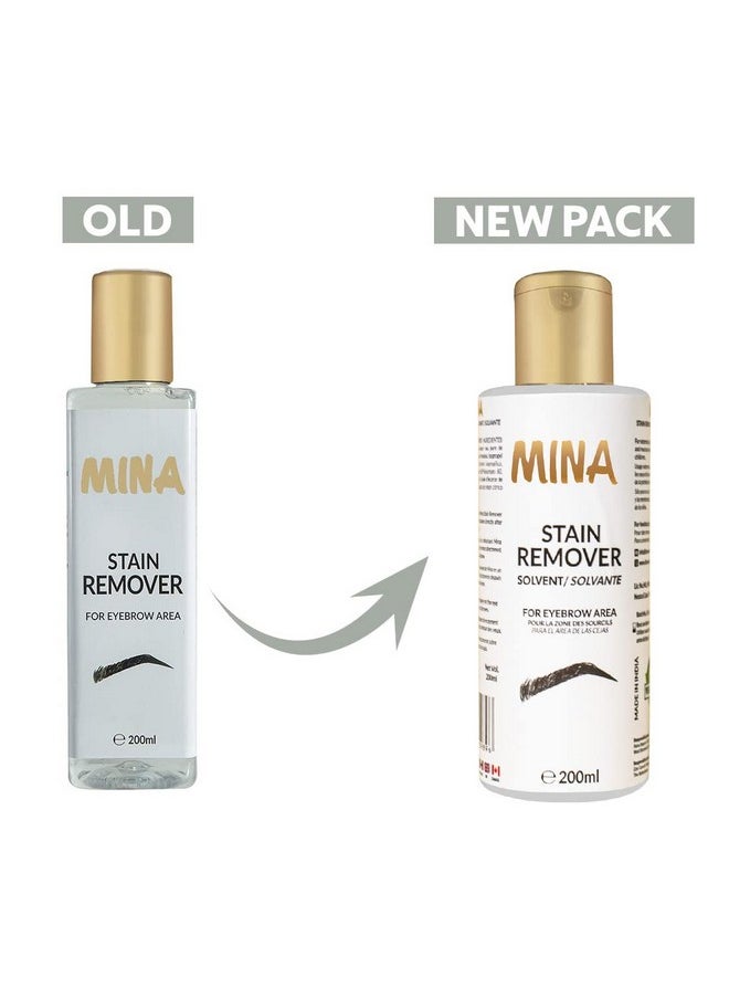 MinaiBrow Tint Kit Dark Brow | Natural Spot Coloring Brow Tinting Powder with Stain remover, Softly Removes Color from Skin - Smudge Proof Tint