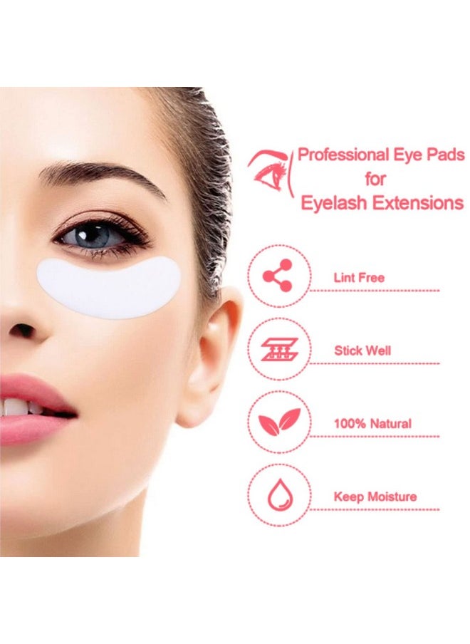 VEYES INC 50 Pairs Pink Hydrogel Eye Patch Eyelash Extension Natural Lint Free Under Eye Gel Pads Lash Extension Supplies & Beauty Tools