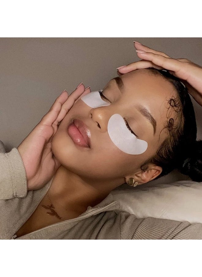 VEYES INC 50 Pairs Pink Hydrogel Eye Patch Eyelash Extension Natural Lint Free Under Eye Gel Pads Lash Extension Supplies & Beauty Tools