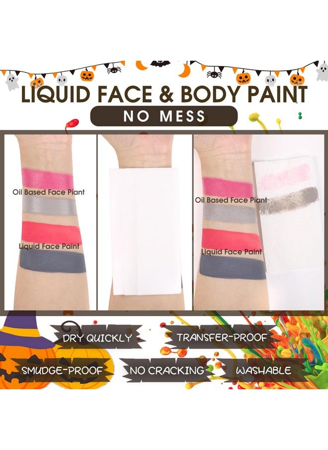 BOBISUKA Light Green Liquid Texture Face and Body Paint Washable