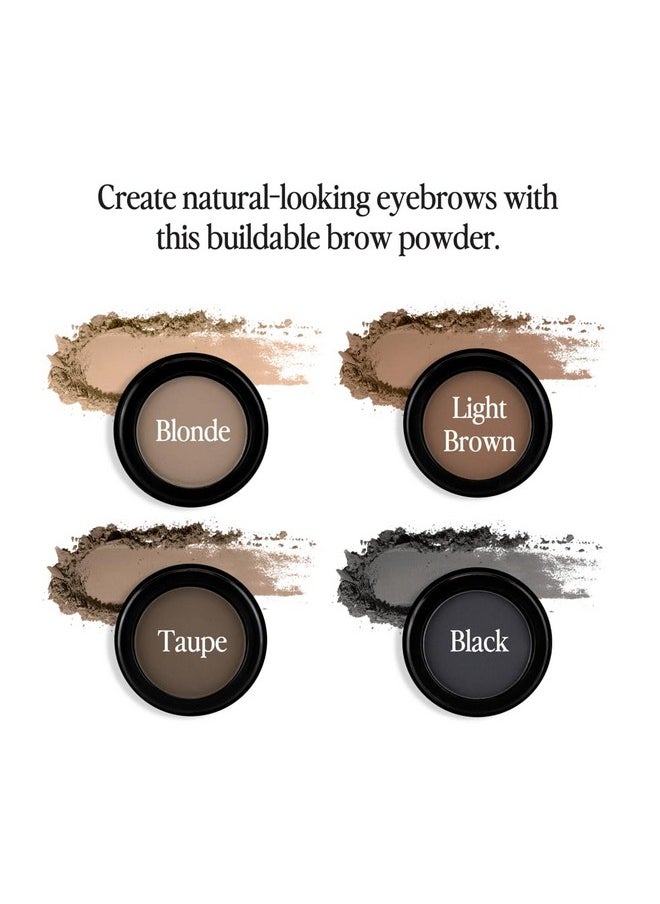 Billion Dollar Brows Eyebrow Powder for All Day Eyebrow Color and Easy Removal, Taupe - Cruelty Free