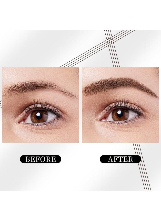 Eyebrow Pencil with 4 Tip Microblade for Natural Eyebrow Makeup Eyebrow Microblading Pen Waterproof &Smudge-Proof (2# Dark Brown)