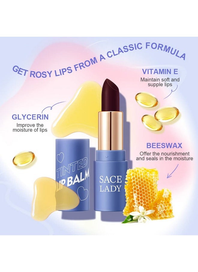 SACE LADY Tinted Lip Balm Set, Hydrating Natural Lip Moisturizer for Dry Cracked Lips, Long Lasting Color Changing Lipstick for Women 3 Shades