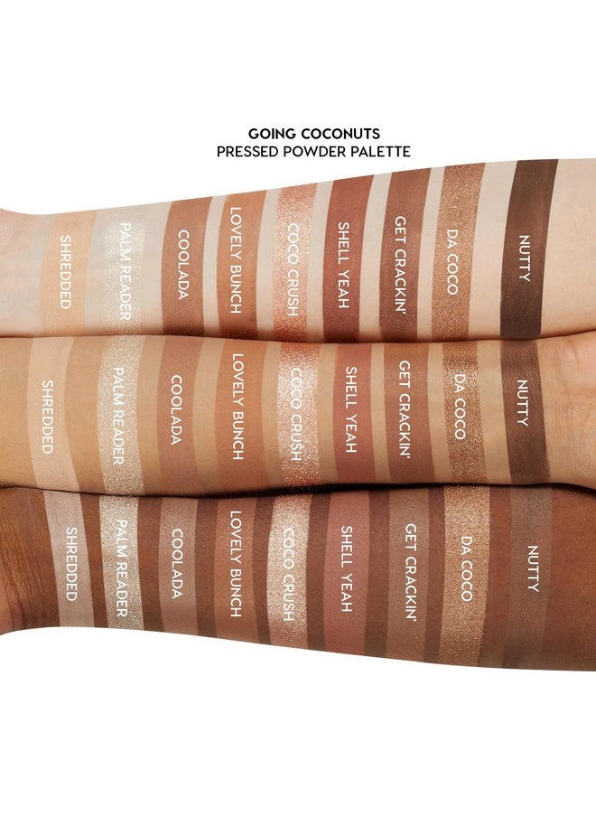 ColourPop Going Coconuts Eyeshadow Palette - Cool-Toned Neutral Eyeshadow Palette with Ultra-Velvety and Silky Finishes - High-Pigment Eye Makeup with a Long-Wearing Formula (0.3 oz)