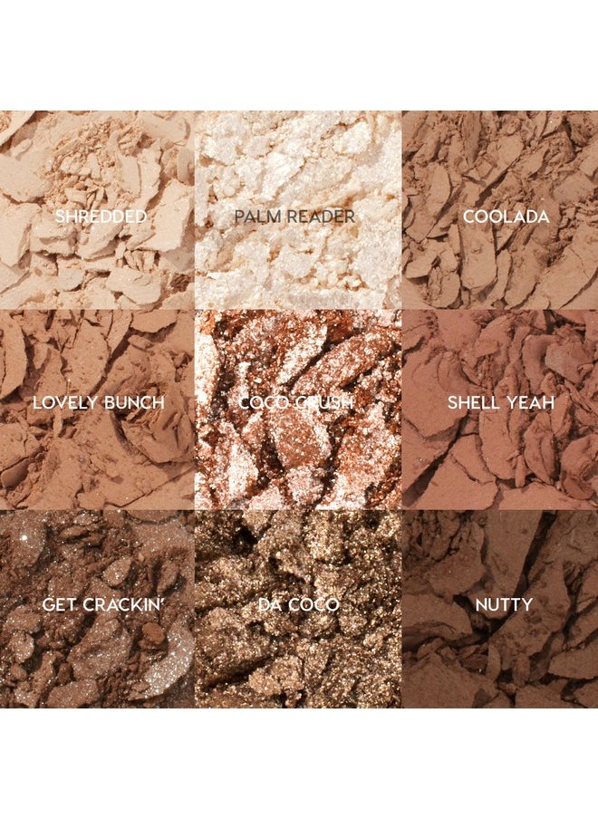 ColourPop Going Coconuts Eyeshadow Palette - Cool-Toned Neutral Eyeshadow Palette with Ultra-Velvety and Silky Finishes - High-Pigment Eye Makeup with a Long-Wearing Formula (0.3 oz)