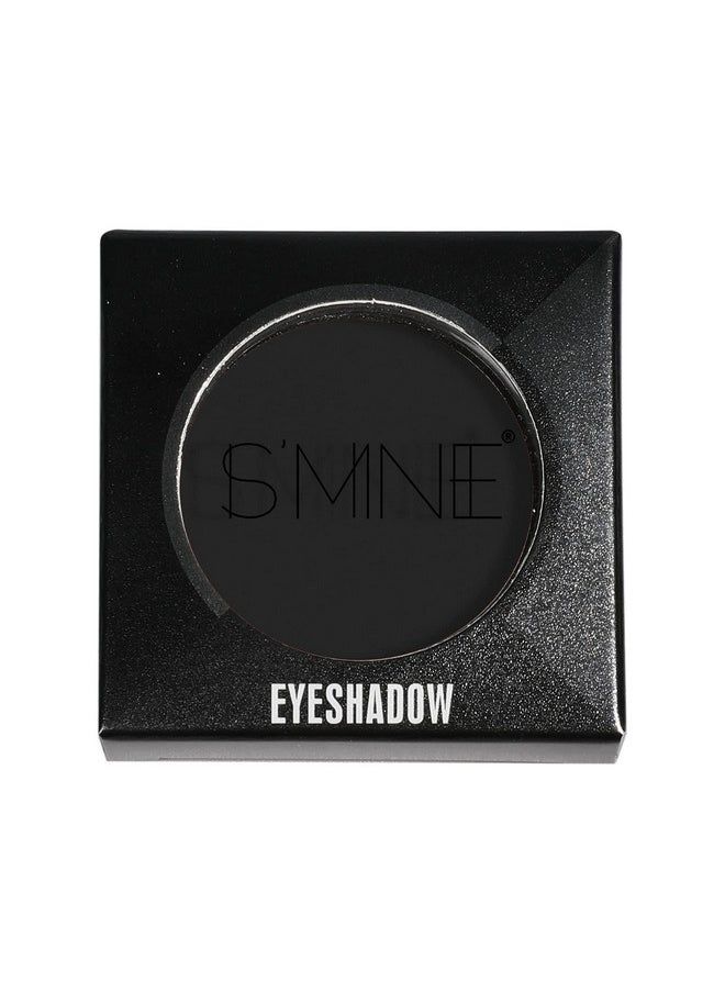 ISMINE Single Black Matte Eyeshadow Powder Palette High Pigment, Longwear, Intense Color Best Black Eyeshadow