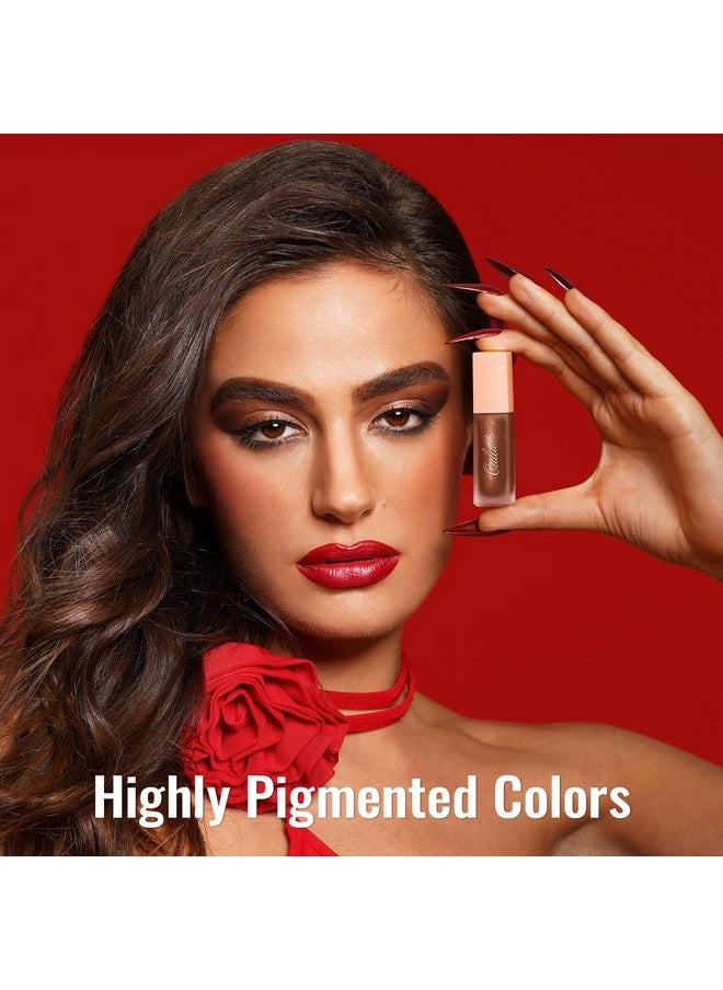 Oulac Blue Liquid Glitter Eyeshadow Liquid Shimmer Eyeshadow Liquid Eyeliner Non-sticky One-Swipe Coverage with Quick-Drying Crease-resistant Formula.Vegan & Cruelty-Free.(10)