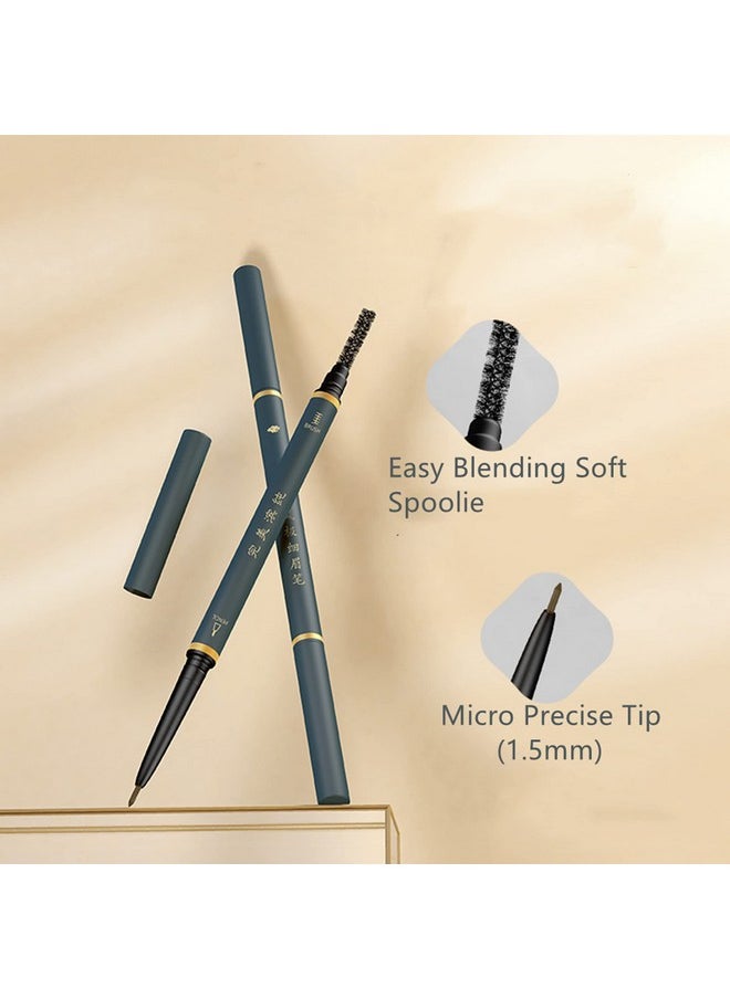 Eyebrow Pencil,3 PCS Waterproof Professional Makeup Micro Brow Pencil,Brow Kit with Eyebrow Brush and Razor,Ultra-Fine Mechanical Pencil