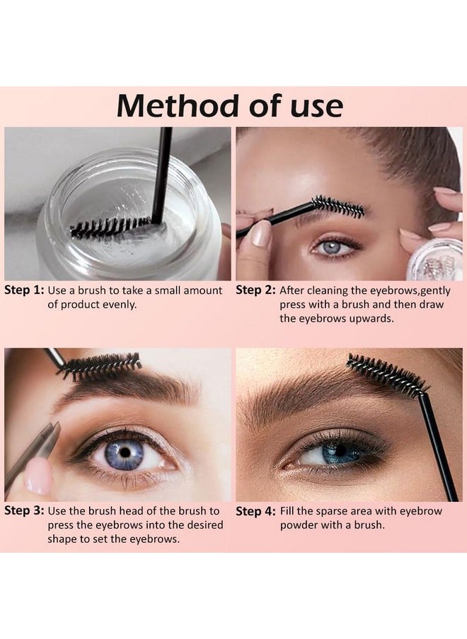 Soap Brows Kit,2Pcs/Set Eyebrow Freeze Styling Wax,Waterproof Long-lasting Eyebrows Enhancer Shaping Clear Tint Gel, Eye Brow Makeup Balm Pomade Cosmetics (2pcs 01#)