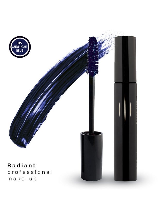 Radiant Professional Mascara Volume and Length - Volume & Curl Mascara for Older & Younger Women - Mascara Volume & Length Enhances - Lengthening Mascara 0.43 ounces (05 Midnight Blue)