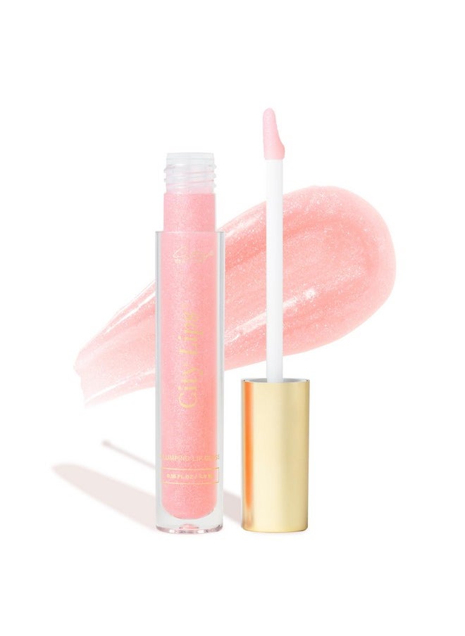 City Beauty City Lips Plumping Lip Gloss Tinsel Town - High-Shine Gloss for Fuller, Younger-Looking Lips | Hydrating & Smoothing Lip Treatment Hyaluronic Acid