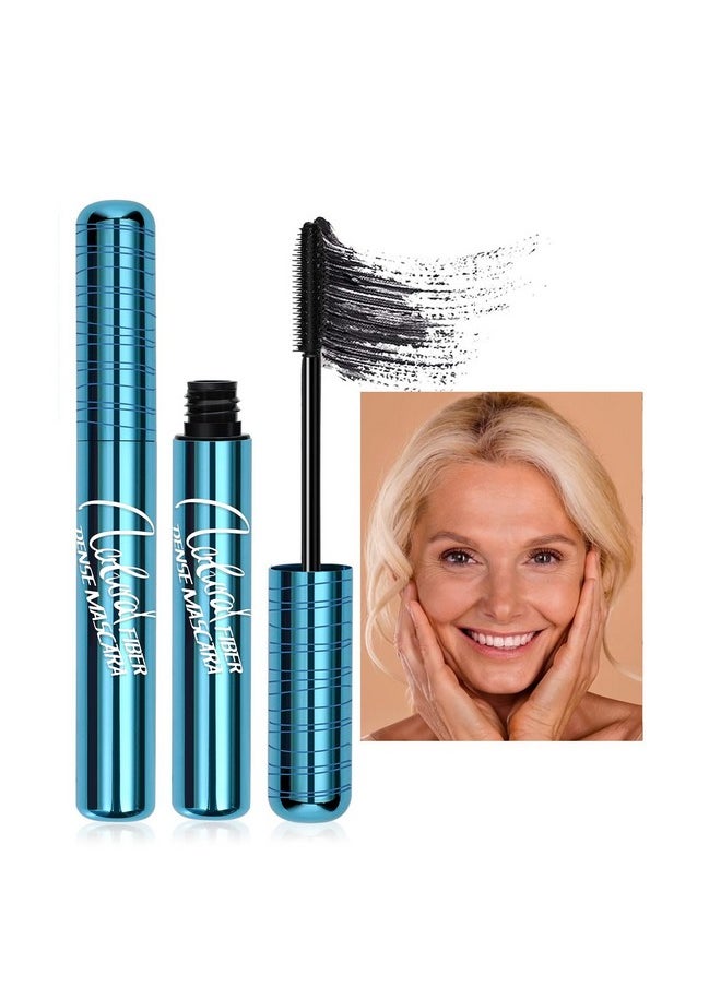 Mascara for Older Women, Black Mascara for Seniors with Thinning Lashes Waterproof Volumizing Mascara, Hypoallergenic Mascara for Sensitive Eyes (Pack of 1)