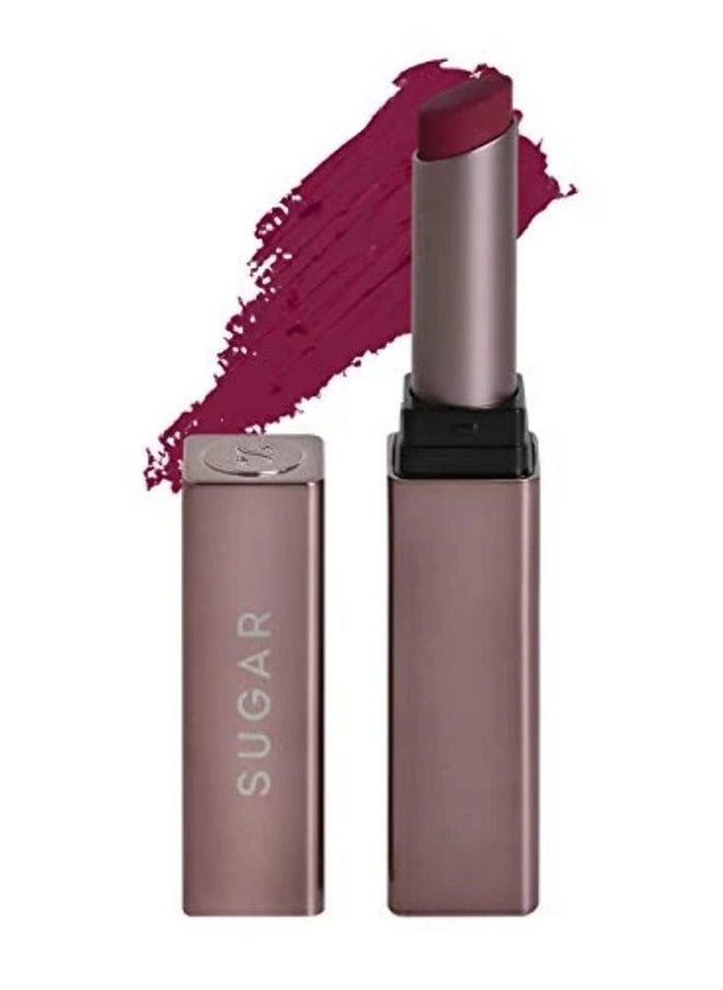 SUGAR Cosmetics Mettle Satin Lipstick | Highly Pigmented & Silky Matte Finish | Creamy Texture | Mango Butter Infused | 2.2 gm - 09 Charlotte (True Blue Red)