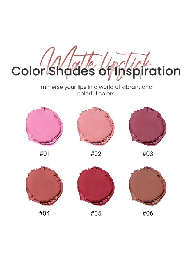 CAKAILA 3 Pcs Nude Lipstick Matte Sets,Light to Dark Velvet Lipstick for Women Long Lasting Waterproof 24 Hours Lip Stick Lip Stain Makeup Gift Sets,labiales mate 24 horas originales