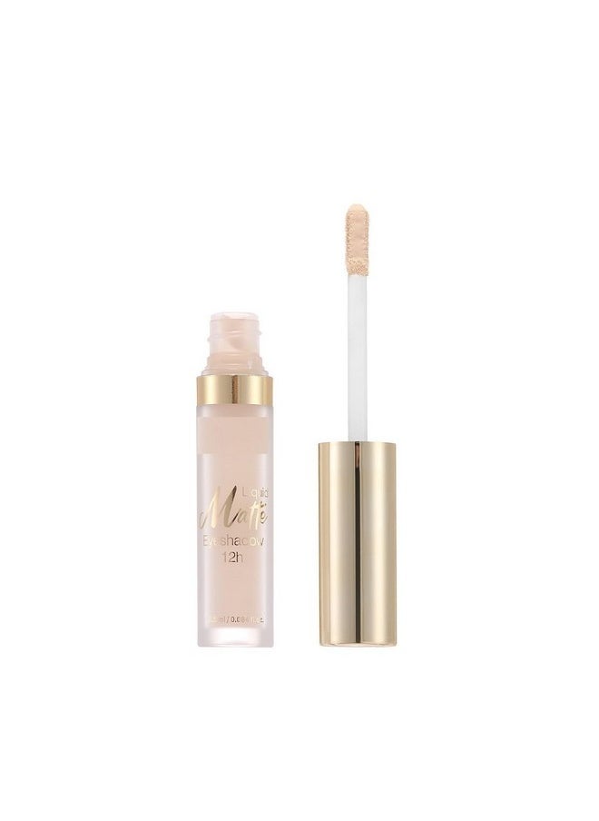MAEPEOR Matte Liquid Eyeshadow 8 Colors Naked Smooth Creamy Eyeshadow Long Lasting and Waterproof Lightweight Eyeshadow (P02 Cedar)