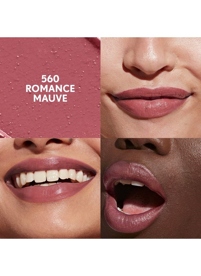 COVERGIRL Clean Lip Color, Romance Mauve, Satin Finish, 24-Hour Wear, Squalane, Avocado & Aloe, Carmine-Free, Non-Drying, 0.12oz