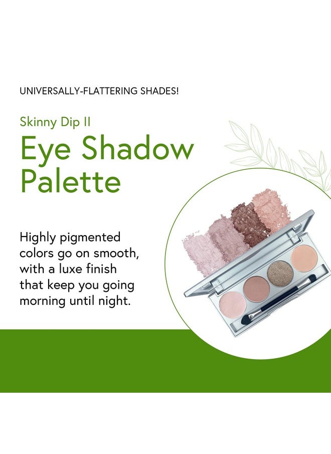 Honeybee Gardens 'Skinny Dip II' Refillable Eye Shadow Palette : Natural Ingredients : Gluten Free : Vegan : Paraben Free