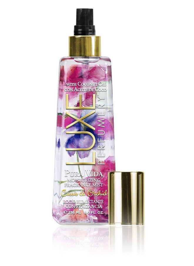 Luxe Perfumery Pura Vida Moisturizing Body Mist, Cassis/Orchid, 8 Fl Oz, pink, (38949981203-Parent)