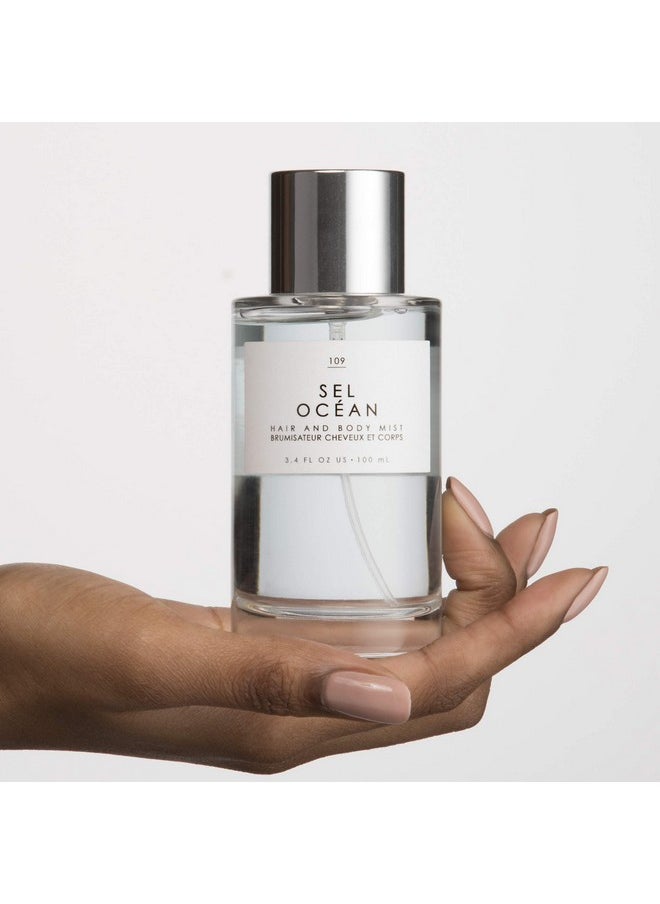 Le Monde Gourmand Sel Océan Hair & Body Mist - 3.4oz (100ml) - Honeysuckle, Muguet and Pink Sea Salt Fragrance Notes
