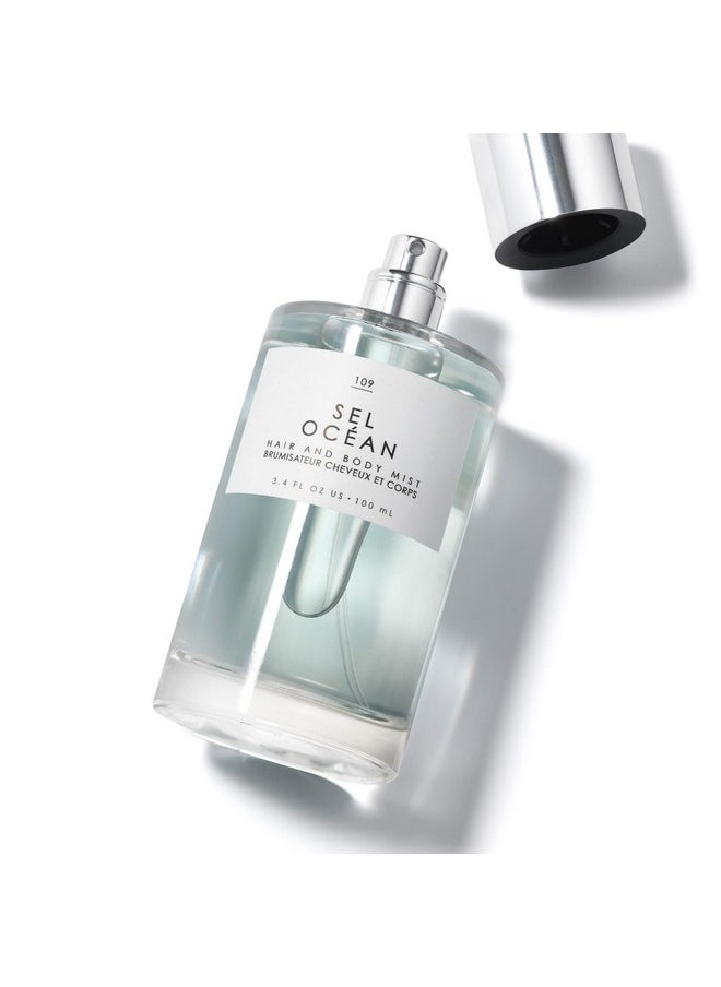 Le Monde Gourmand Sel Océan Hair & Body Mist - 3.4oz (100ml) - Honeysuckle, Muguet and Pink Sea Salt Fragrance Notes