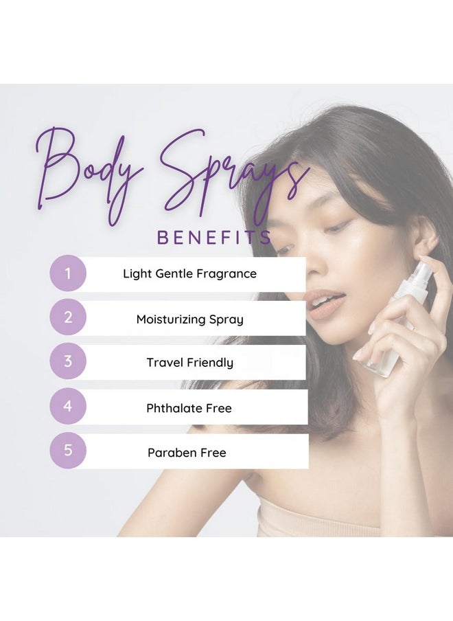Cherry Almond Body Spray, 2 ounces, Body Mist for Women with Clean, Light & Gentle Fragrance, Long Lasting Perfume with Comforting Scent for Men & Women, Cologne with Soft, Subtle Aroma For Daily Use